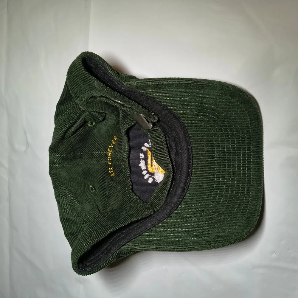 Los Verdes Austin FC fan club ATX Forever Green Corduroy Strapback Hat B682